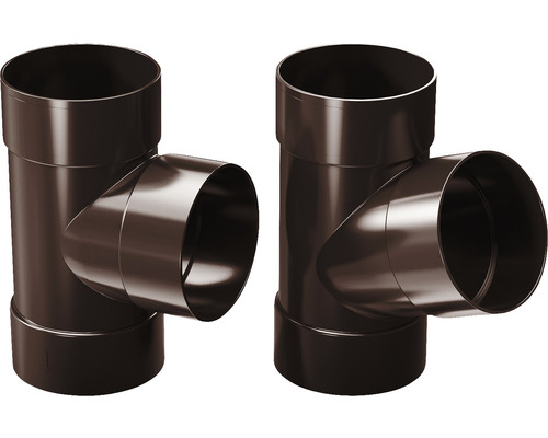 Ramificație Y burlan 67 ° PRECIT Ø 63/63 mm maro | HORNBACH