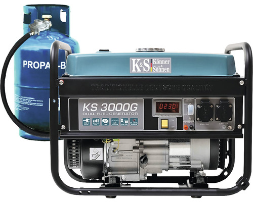 Generator curent pe benzină/GPL Könner & Söhnen KS3000G | HORNBACH
