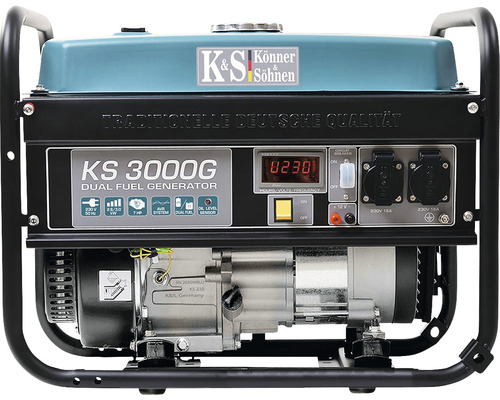 Generator de curent cu benzină/GPL Könner & Söhnen KS3000G 3000W, monofazic