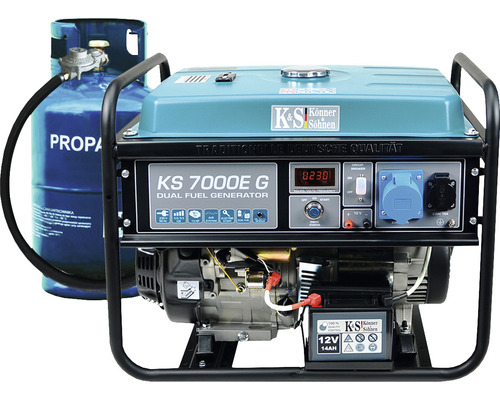 Generator curent pe benzină/GPL Könner & Söhnen KS7000EG 5500W, monofazic