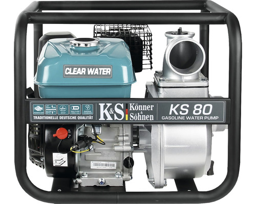 Motopompă pentru apă curată Könner & Söhnen KS 80 6,5 CP 1000 l/min H 28 m-0