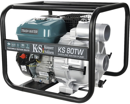 Pompă de apă pe benzină pentru apă murdară cu cadru