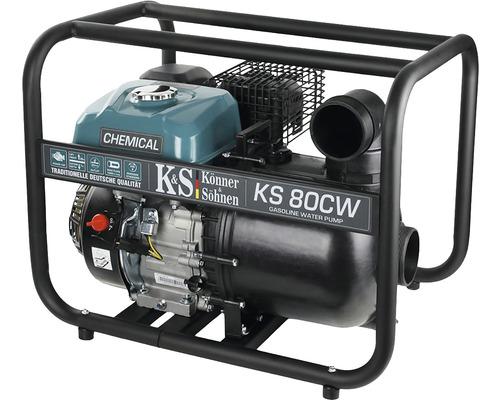 Pompă de apă pe benzină în cadru de oțel