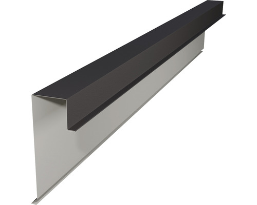 Cornier margine PRECIT pentru tablă prefălțuită Click 0,5x80x2000 mm RAL 8019 big stone mat