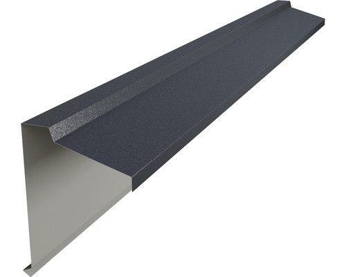 Fronton tip coamă PRECIT pentru tablă prefălțuită Click 0,5x120x2000 mm RAL 7024 big stone