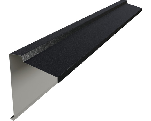 Fronton tip coamă PRECIT pentru tablă prefălțuită Click 0,5x120x2000 mm RAL 9005 big stone