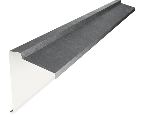 Fronton tip coamă PRECIT pentru tablă prefălțuită Click 0,5x120x2000 mm metal gray