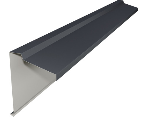 Fronton tip coamă PRECIT pentru tablă prefălțuită Click 0,5x120x2000 mm RAL 7024 big stone mat