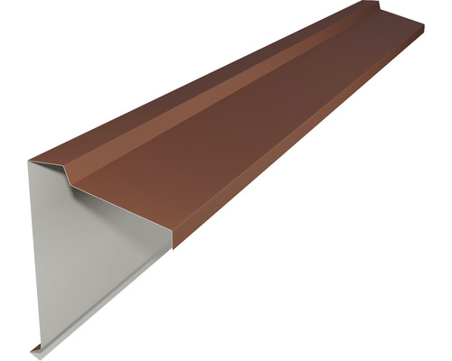 Fronton tip coamă PRECIT pentru tablă prefălțuită Click 0,5x120x2000 mm RAL 8004 big stone mat