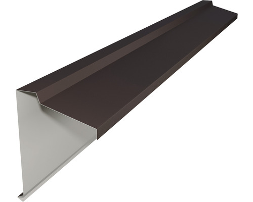 Fronton tip coamă PRECIT pentru tablă prefălțuită Click 0,5x120x2000 mm RAL 8017 big stone mat