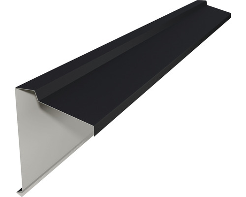 Fronton tip coamă PRECIT pentru tablă prefălțuită Click 0,5x120x2000 mm RAL 9005 big stone mat