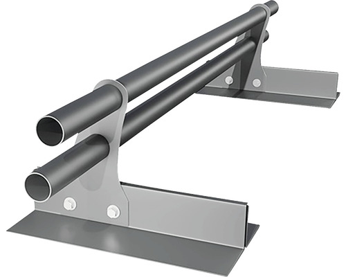 Construcție metalică cu două țevi pentru montaj