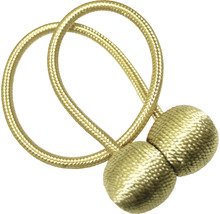 Legătoare draperie Flex-S cu magnet, auriu, 48 cm, set 2 buc.-thumb-0