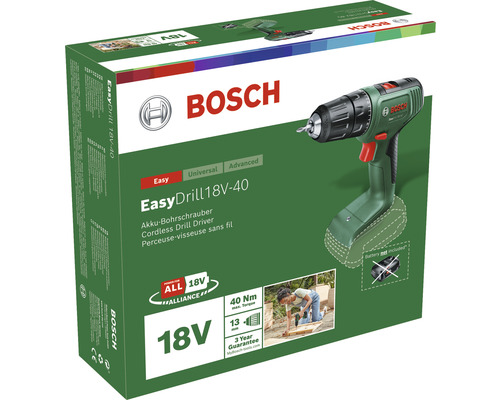 Ambalaj burghiu și șurubelniță cu acumulator Bosch EasyDrill 18V-40