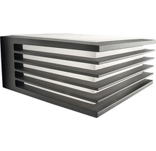 Lumină de perete cu design rectangular și lamele orizontale