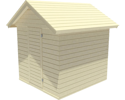 Copertină de grădină din lemn cu ușă