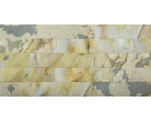 Piatră flexibilă autoadezivă StoneFlex Indian 15x61 cm Placare de perete din piatră naturală în formă de bloc