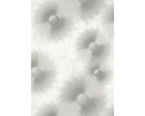 Tapet vlies Elle Decoration 2 model grafic gri 10,05x0,53 m Tapet cu model radial abstract