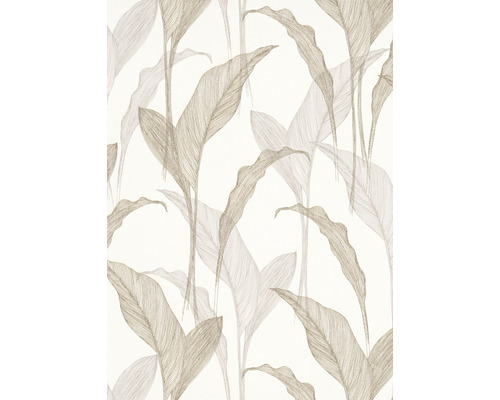 Tapet Elle Decoration 2 model frunze bej 10,05x0,53 m Tapet cu model de frunze