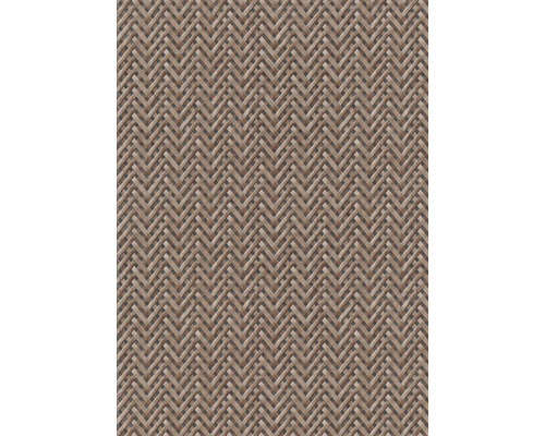 Tapet vlies Code Nature model împletitură maro 10,05x0,53 m Prim-plan cu un covor cu model herringbone