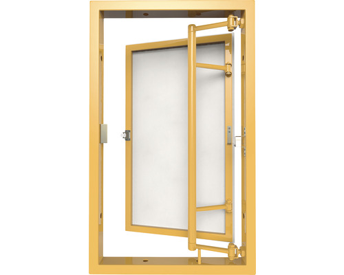 Fereastră batantă cu cadru și feronerie