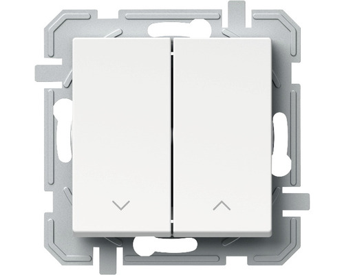 Butoane cu revenire pentru jaluzele TEM Logiq, simbol săgeți sus-jos, alb