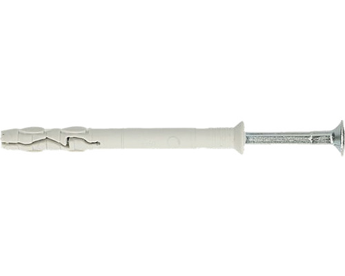 Dibluri plastic cu șurub cui percuție Fischer 8x60 mm, 25 bucăți