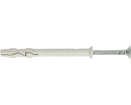 Dibluri plastic cu șurub cui percuție Fischer 8x80 mm, 25 bucăți