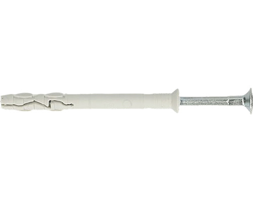 Dibluri plastic cu șurub cui percuție Fischer 10x100 mm, 20 bucăți