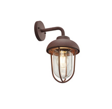 Lumină de perete metalică cu carcasă de sticlă pentru exterior