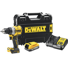 Mașină de găurit și înșurubat cu acumulator DeWalt cu acumulator, încărcător și cutie de scule