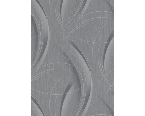 Tapet vlies 10218-10 GMK Fashion for Walls 3 gri 10,05x0,53 m Tapet cu model abstract cu linii gri și albe