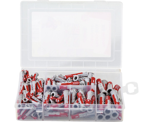 Cutie transparentă cu dibluri de expansiune din plastic