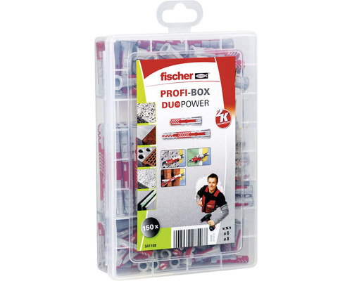 Fischer dibluri Profi-Box Duo Power cu 150 bucăți
