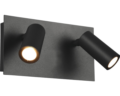 Aplică spot cu LED integrat Tunga 2x4W 420 lumeni, pentru exterior IP54, antracit