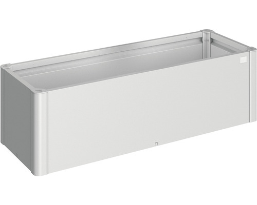Răsadniță Biohort Belvedere Mini 150 metal 152x53x45 cm argintiu metalizat Jardinieră dreptunghiulară din aluminiu pentru exterior