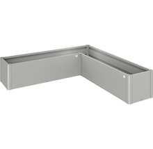 Jardineră înălțată în formă de L din metal