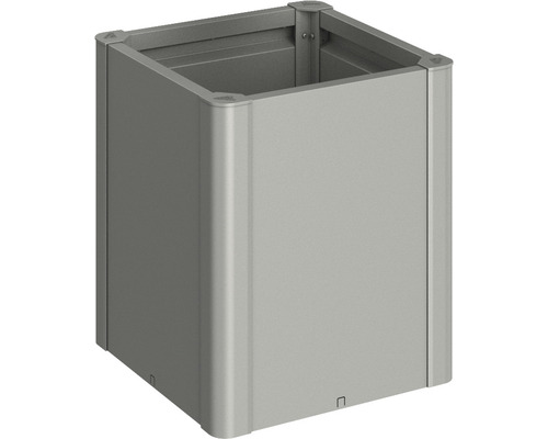 Răsadniță Biohort Belvedere Midi 50 metal 53x53x61 cm gri cuarț metalizat Jardinieră rectangulară din metal