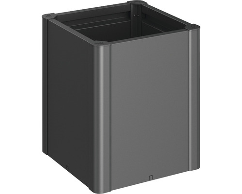 Răsadniță Biohort Belvedere Midi 50 metal 53x53x61 cm gri închis metalizat Jardiniere pătrată metalică