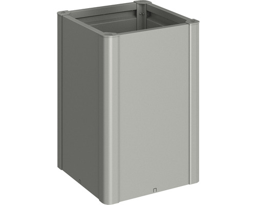 Răsadniță Biohort Belvedere Maxi 50 metal 53x53x77 cm gri cuarț metalizat Jardinieră pătrată din metal