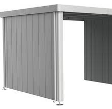 Loc de parcare acoperit din aluminiu cu perete lamelar