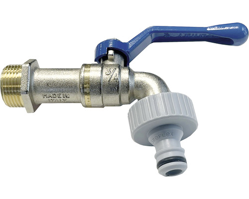 Robinet cu racord de 3/4 inch și manetă albastră