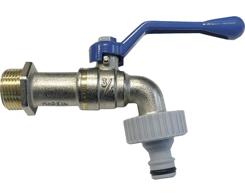 Robinet de grădină cu racord pentru aparat și racord de trei sferturi de țol