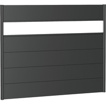 Gard de confidențialitate din aluminiu cu element de iluminare