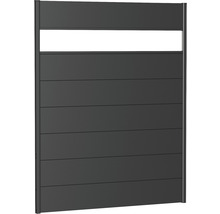 Gard din aluminiu cu element de iluminare