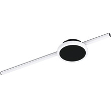Lumină de plafon cu design liniar și element rotund