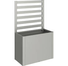 Jardinieră înaltă din aluminiu cu suport pentru plante agățătoare