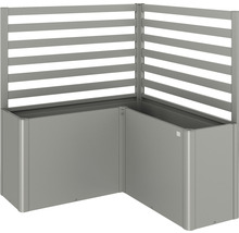 Jardinieră înaltă din aluminiu cu paravan de intimitate