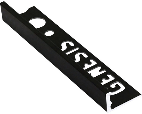 Baghetă dreaptă din aluminiu pentru muchii exterioare 12 mm 2,5 m negru mat ESA120.17 Baghetă dreaptă din aluminiu pentru muchii exterioare 12 mm 2,5 m negru mat ESA120.17