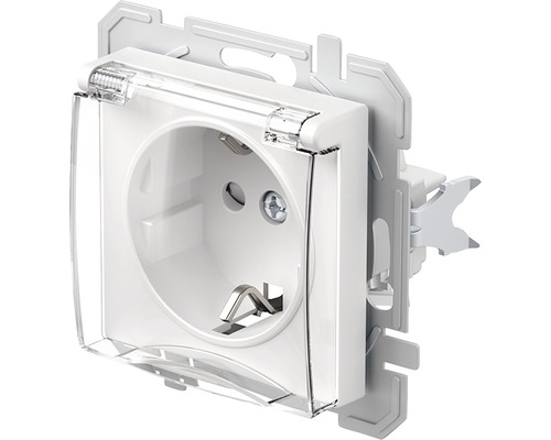 Priză cu capac rabatabil pentru încăperi umede
